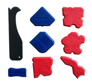 Silicone Sealant Finishing Tools – Silicone Smoothing Caulking Profile Line Joint Corner Tool With Caulk Remover Tool, Sealant Smoother Profiler Former Applicator Edger, 8 Piece
