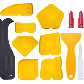 12 Pieces Caulking Tool Kit Silicone Trowel(Yellow)