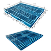 Paletas de plástico apilables Plataforma de plástico con cubierta de rejilla