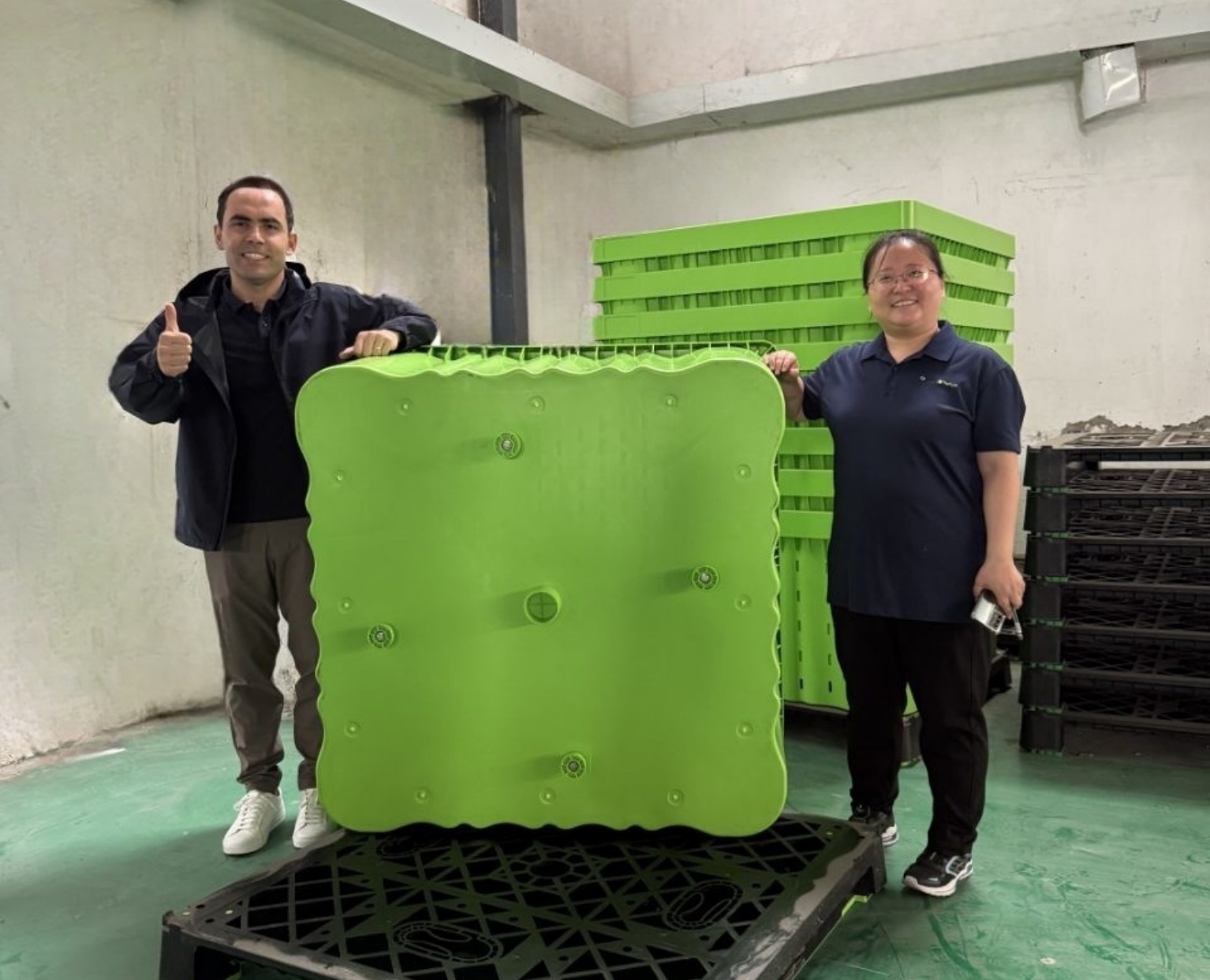 Cajas de plástico de carga a granel