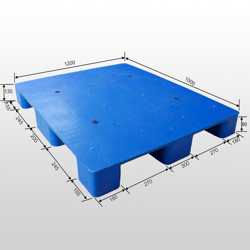 Paleta de plástico con plataforma cerrada de 9 pies L1200 * W1000 * H130