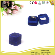 Blue Velvet Ring Box