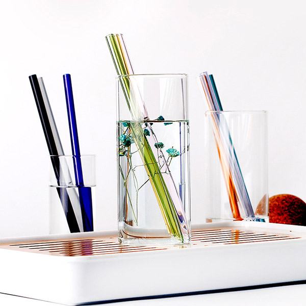 18cm/20cm/25cm Reusable Eco Borosilicate Glass Specialty Drinking