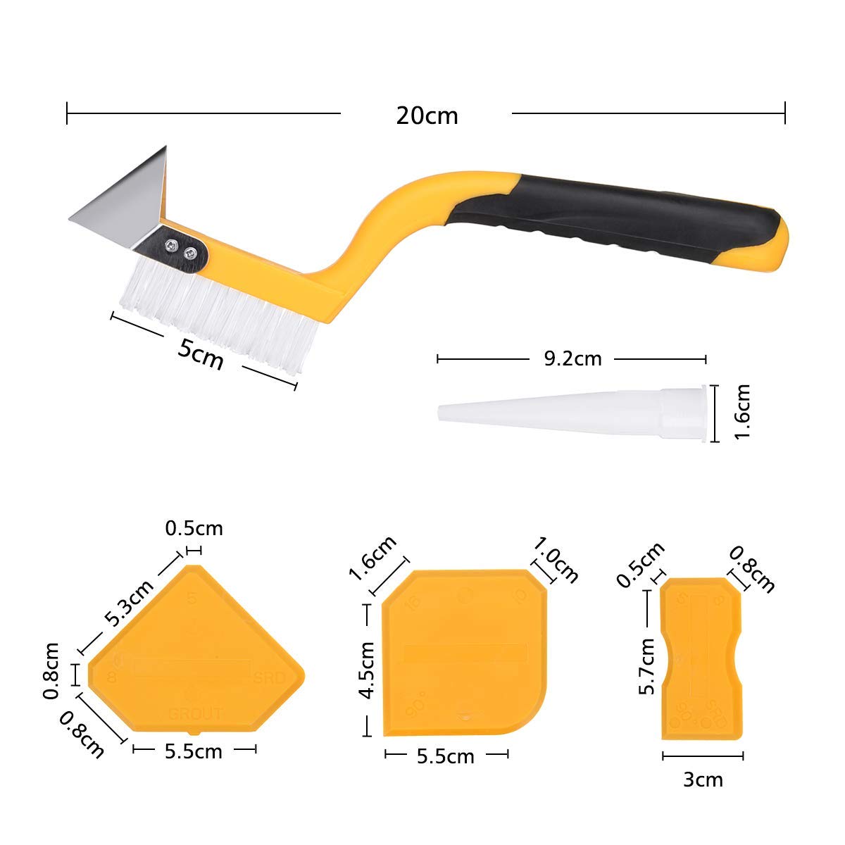 Sealant Spatula Joint Silicone Grout Remover Scraper Sealant Profiler Silicone Smooth Spatula