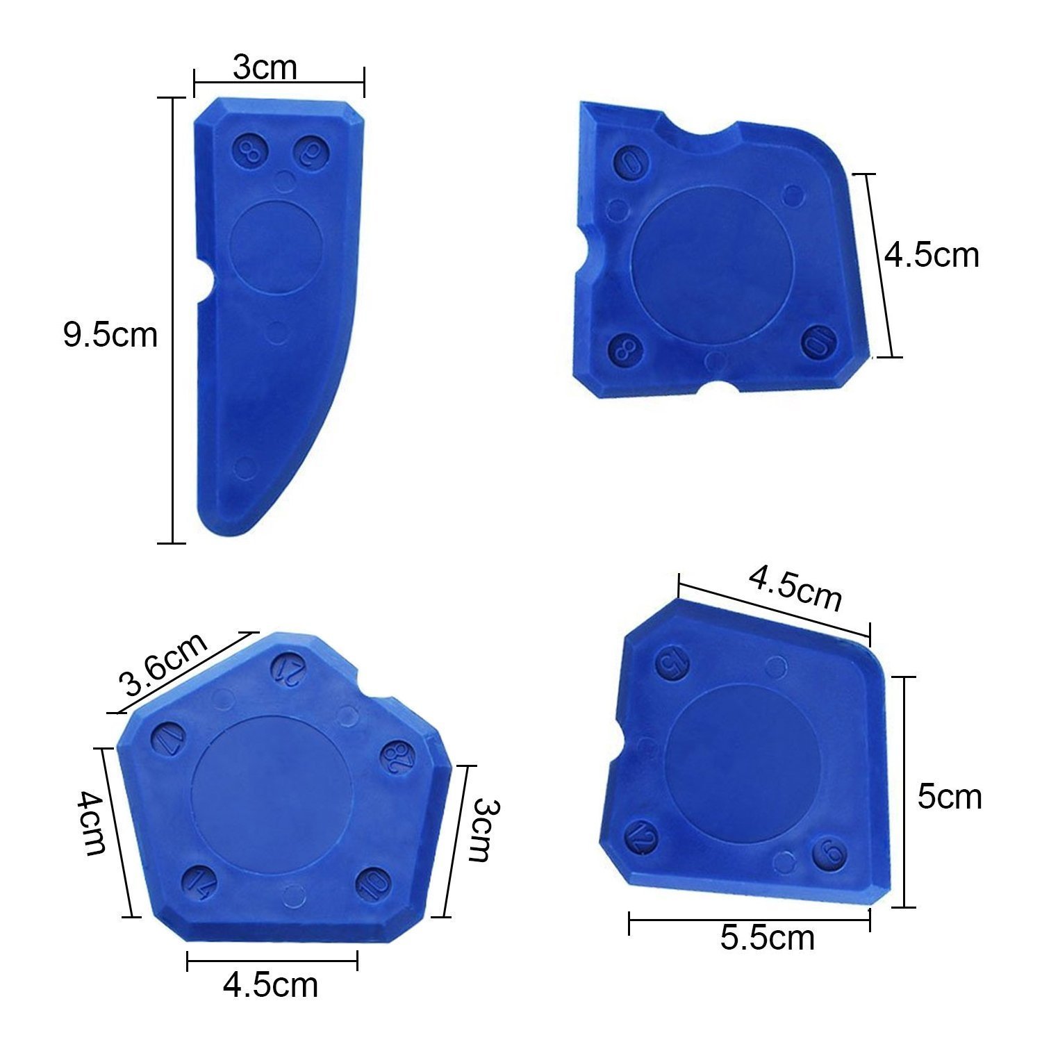 9 Pieces Sealant Tools Caulking Kit Silicone Remover Sealing Tool for Bathroom Kitchen Room and Frames Sealant Seals