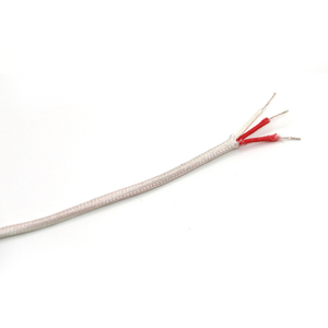 Fiberglass insulated 3 cores RTD resistance thermometer wire - Round