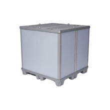 Caja de embalaje de funda de paleta de plástico plegable de alta resistencia