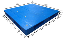 Plataforma plástica reversible higiénica del almacenamiento resistente grande del polietileno