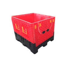 Caja de paletas de plástico plegable de HDPE resistente 1200*1000*975