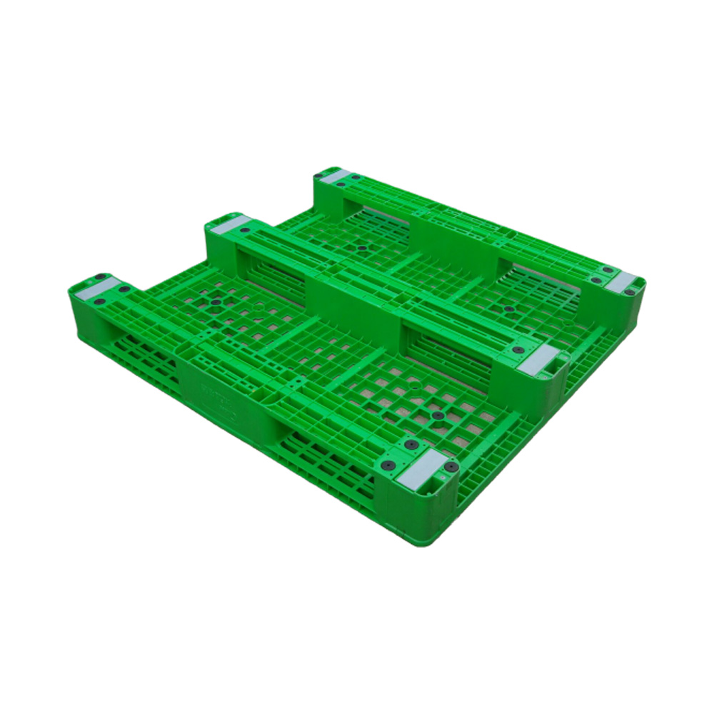 Plataforma plástica apilable de la categoría alimenticia de la cubierta abierta de la rejilla de 1300*1200 tres corredores 