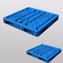 1200 x 1000 Сверхмощные выдувные двусторонние пластиковые поддоны