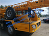 XCMG 12 ton mobile concrete form truck crane QY12B.5 