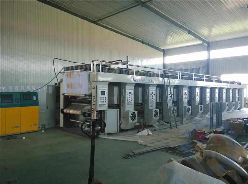 10 color rotogravure printing machine