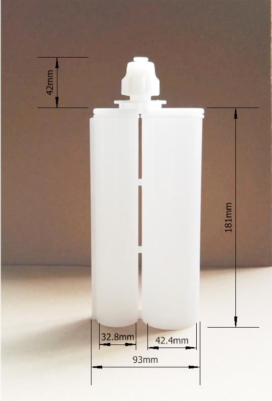 cartucho dual del epóxido del 2:1 400ml/cartucho adhesivo vacío (BC-3501)