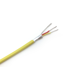 PVC insulated twisted pair thermocouple wire and thermocouple extension wire with drain wire and aluminum mylar tape - single pair