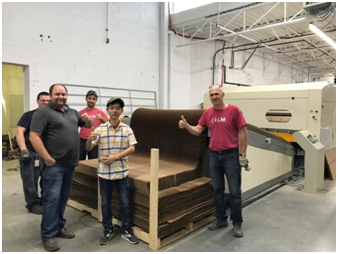 m&aacute;quina de n&uacute;cleo de nido de abeja