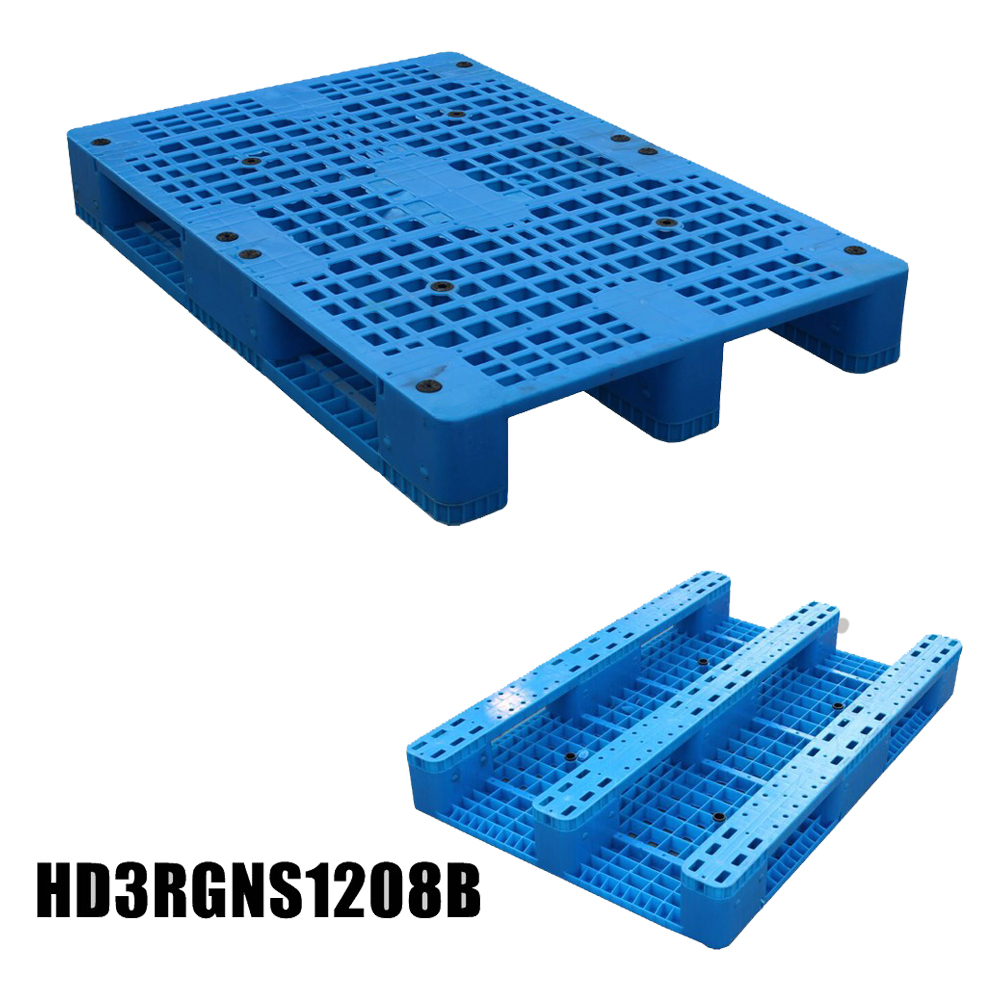 1200*800 три бегунка Hdpe синий пластиковый поддон