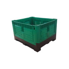 Cajas de plástico de rejilla de embalaje reutilizable con plataforma y tapa