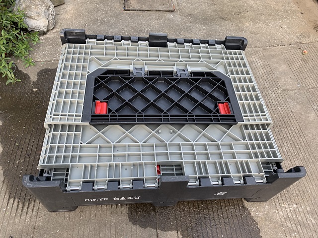Contenedor de paleta plegable de plástico europeo apilable grande
