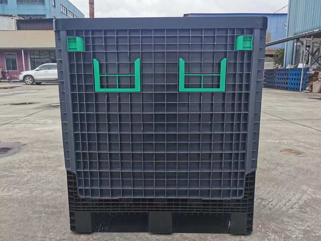 Caja de paletas de plástico plegable de alta resistencia para transporte