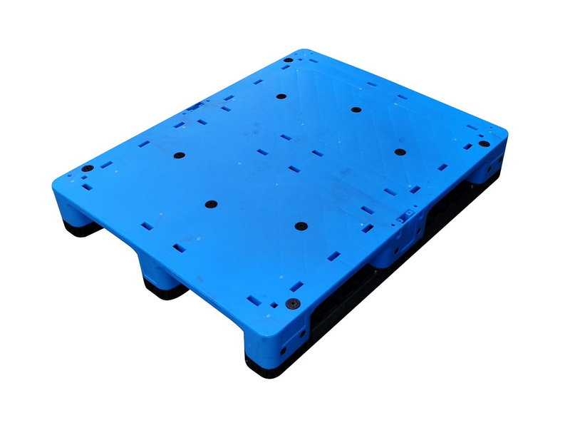 Palet de plástico RFID resistente de 1000 x 800 para almacenamiento en rack