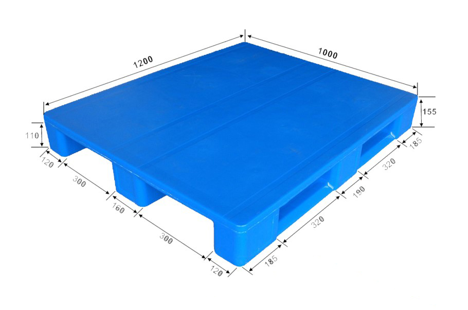 1200 x 1000 Гигиенические сверхмощные пластиковые стеллажные поддоны RFID