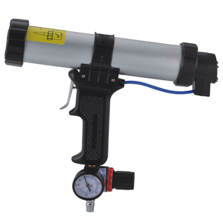 310ml cartridge airpowered silicone gun with gauge to control the air pressure precisely(BC-1407-310C)