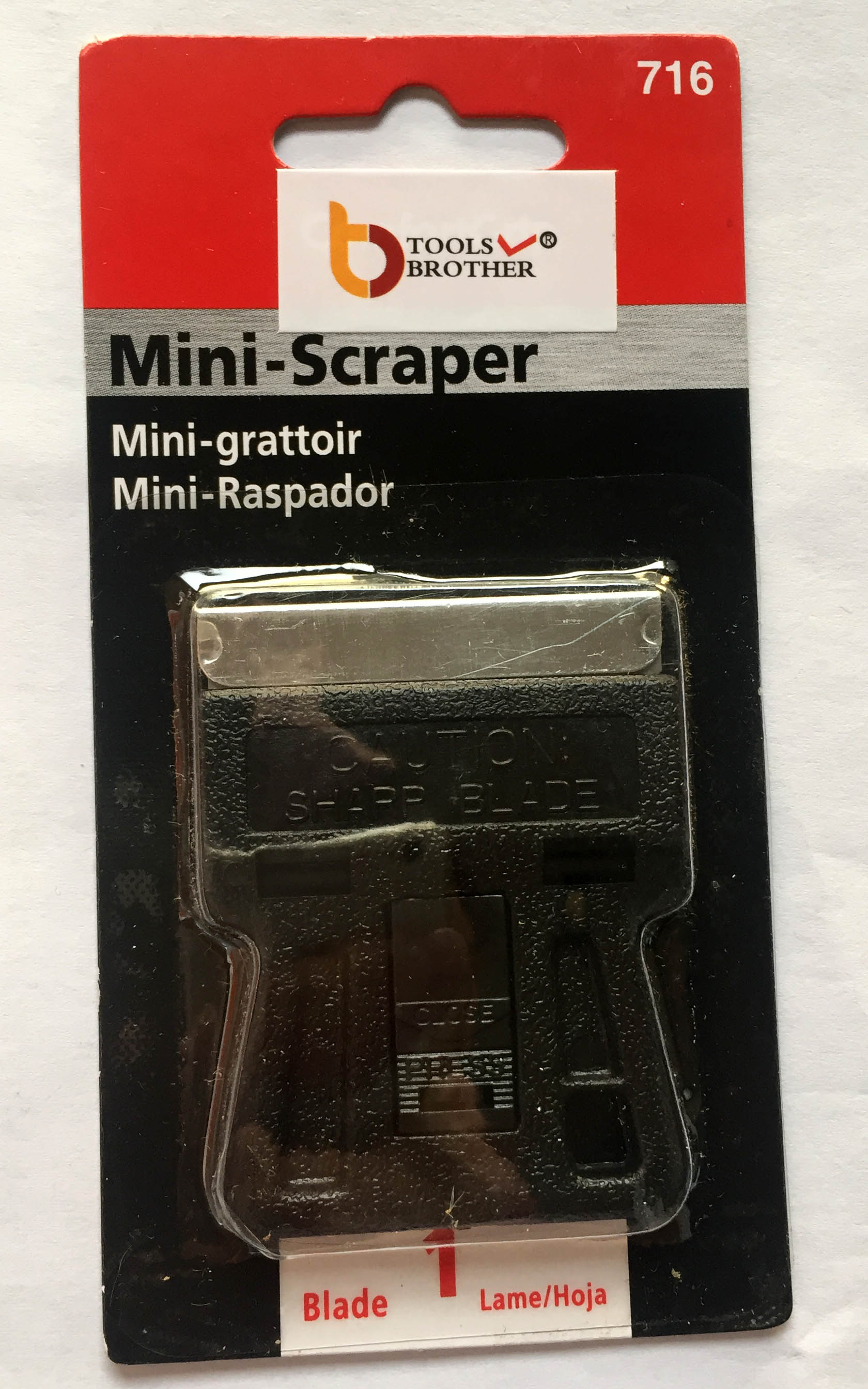 Mini raspadores originales 1pc de la maquinilla de afeitar por el mini raspador del conjunto con una lámina (BC-P716)