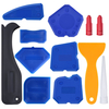 12 Pieces Caulking Tool Kit Silicone Sealant Finishing Tool Grout Scraper Caulk Remover and Caulk Nozzle and Caulk Caps (Blue)