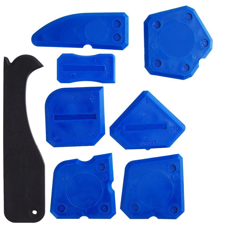 Yato Silicone Spreading Tool Sealant Spreader Forming Scraper with Silicone Tiling Cutter Fugi Kit Tool Set of 8