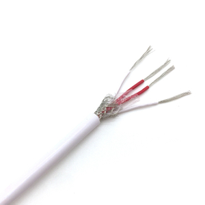 Silicone rubber insulated 4 cores RTD wire with stainless steel braid - Twisted 