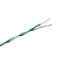 Fiberglass insulated twisted pair thermocouple wire and thermocouple extension wire - Single pair