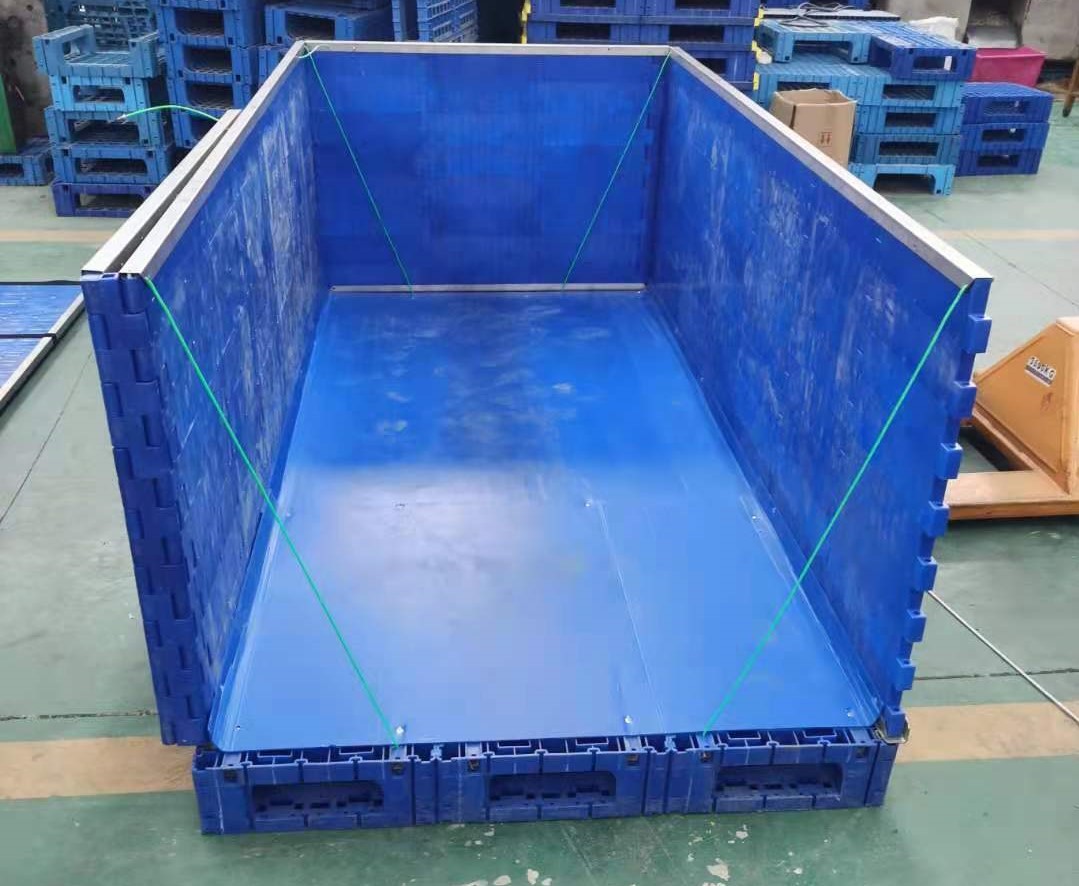 Жесткий индивидуальный пластиковый складной контейнер для поддонов с крышкой