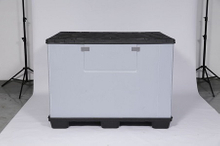 Caja De Plástico Plegable Con Fundas Con Palet Y Tapa