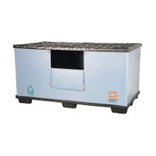 Caja de paquete de funda de paleta de plástico plegable FLC extra grande