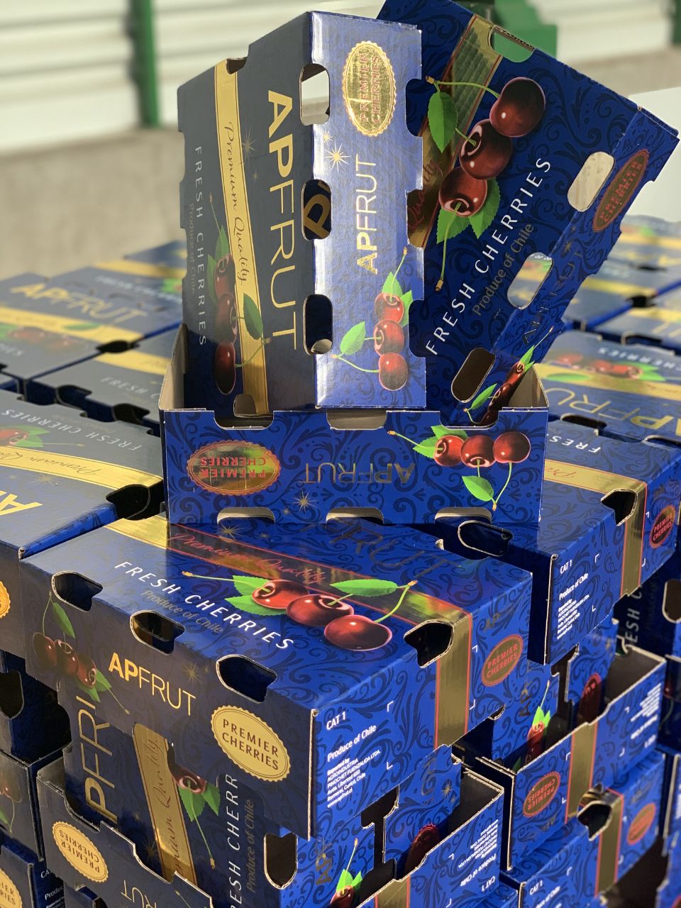 de envío de frutas cajas