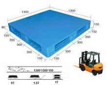 Palet de plástico con superficie lisa Palet de plástico al por mayor