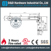 用于安全门的不锈钢表面安装门协调器 –DDDR002-A