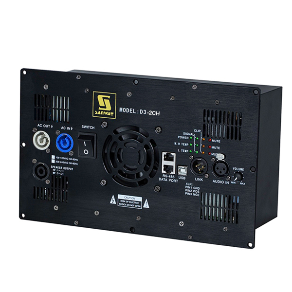 Module amplificateur de classe D D3-2CH 1800W + 1800W 2 canaux avec DSP