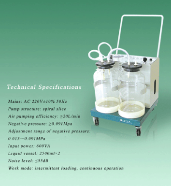 Electric Suction Apparatus (model YB. DX23D)