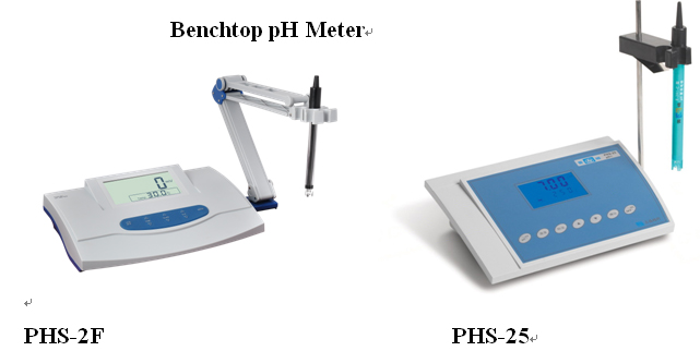 Benchtop pH Meter (model PHS-2F &amp; PHS-25)