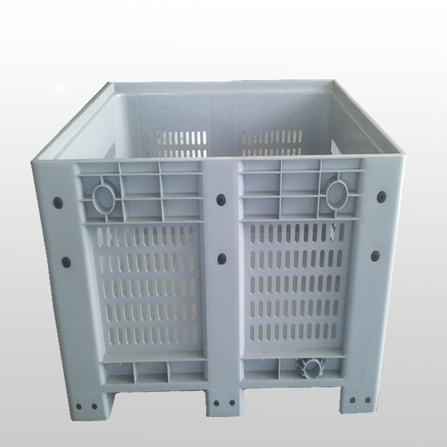 Contenedores de almacenamiento a granel de paletas de plástico apilables grandes de 1200x1000x760 mm
